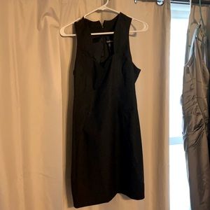 Bust detail black dress